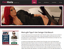 Tablet Screenshot of club-maria.de